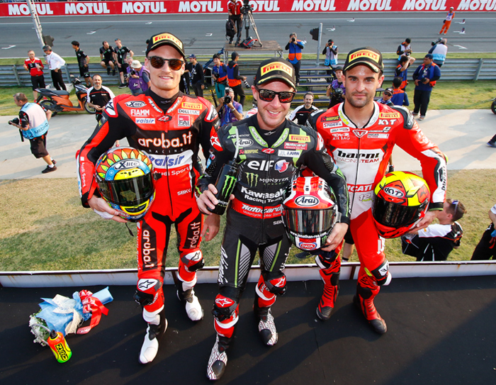 Jonthan Rea, Chaz Davies, Xavu Fores, Buriram Thailand SBK World Superbike podium, Fast Dates